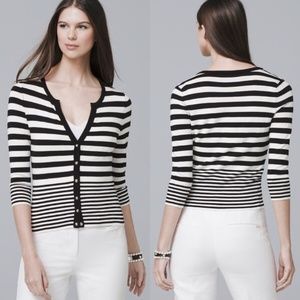 WHBM V-Neck Button Cardigan, Size Small